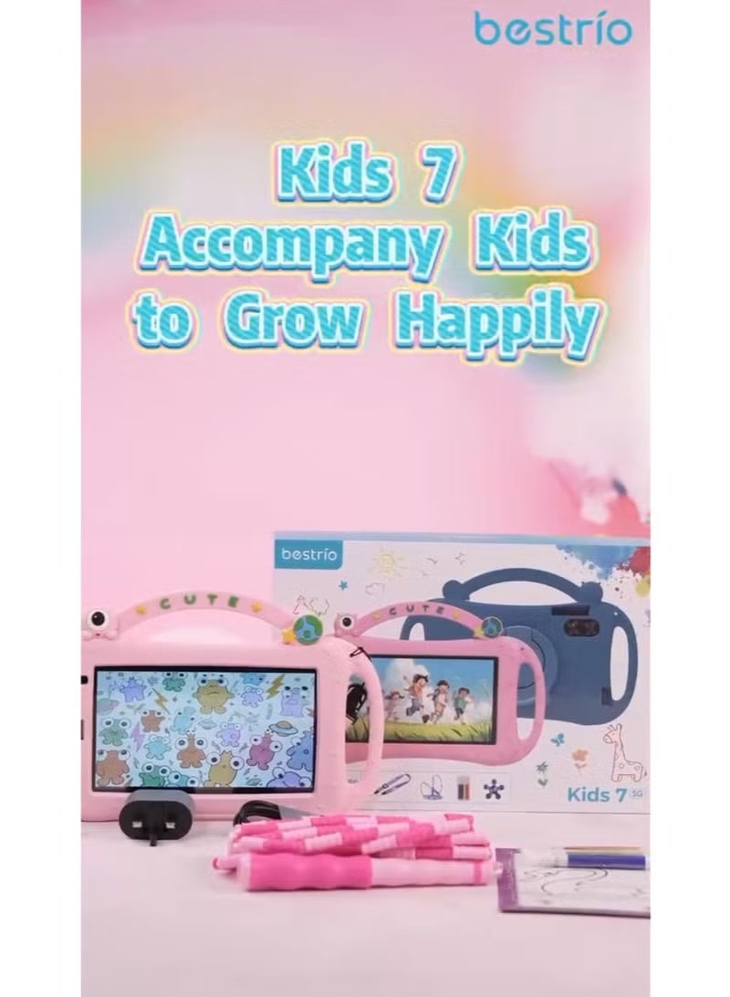 BESTRIO Kids 7” 5G Tablet for Children – 7 Inch Display, Android 13, Octa Core Processor, 8GB RAM, 512GB ROM, Dual Camera, 5G Connectivity, Parental Controls, Free Gifts Included - Image 4